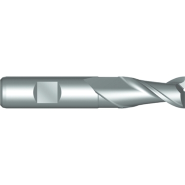HSCo medium length key way cutter with weldon shank DIN 844 K W uncoated 2-cutter type C159